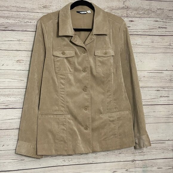 Croft + Barrow Tan Corduroy Jacket XL - Picture 2 of 6